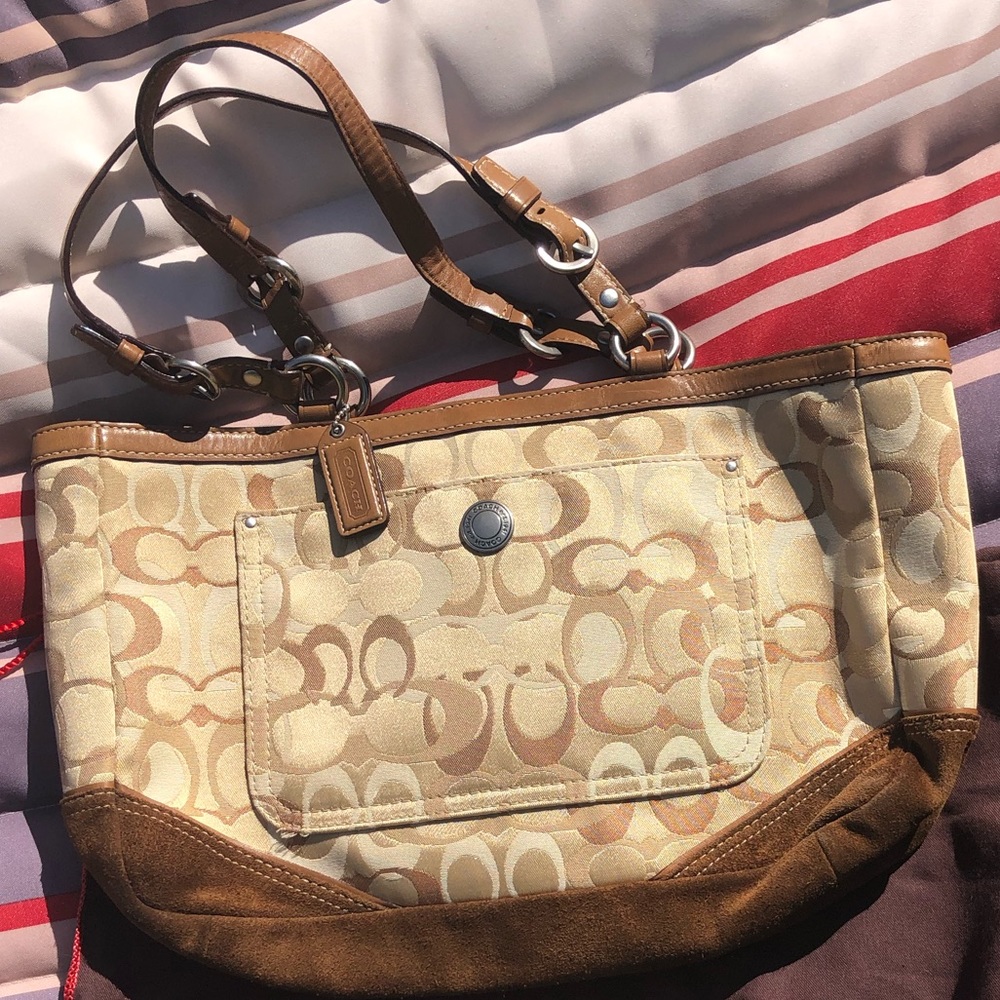 Signature Coach Brown Handbag